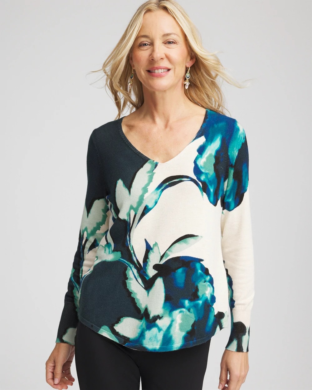 Chico's On Sale - Ella Glacier V-Neck Pullover
