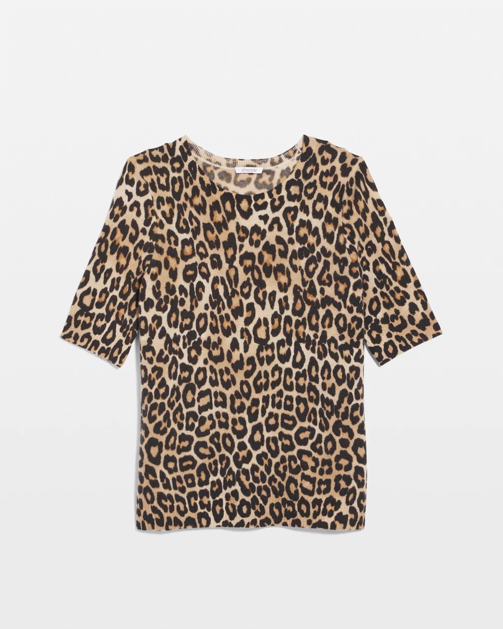 Chico's Online - Cashmere Animal Elbow-Sleeve Pullover