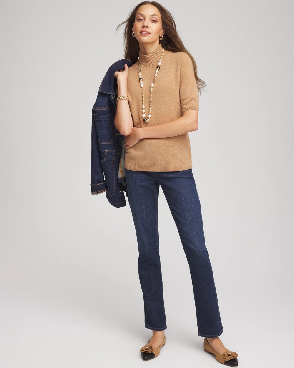 Chico's On Sale - Cashmere Elbow-Sleeve Sweater