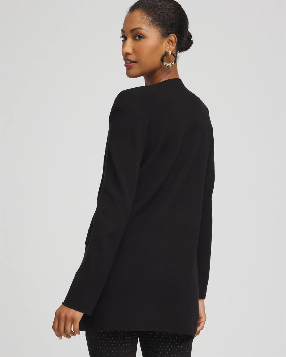 Chico's Outlet - Button-Down Crewneck Coatigan