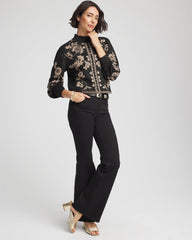 Chico's Online - Bryne Jacquard Mockneck Pullover