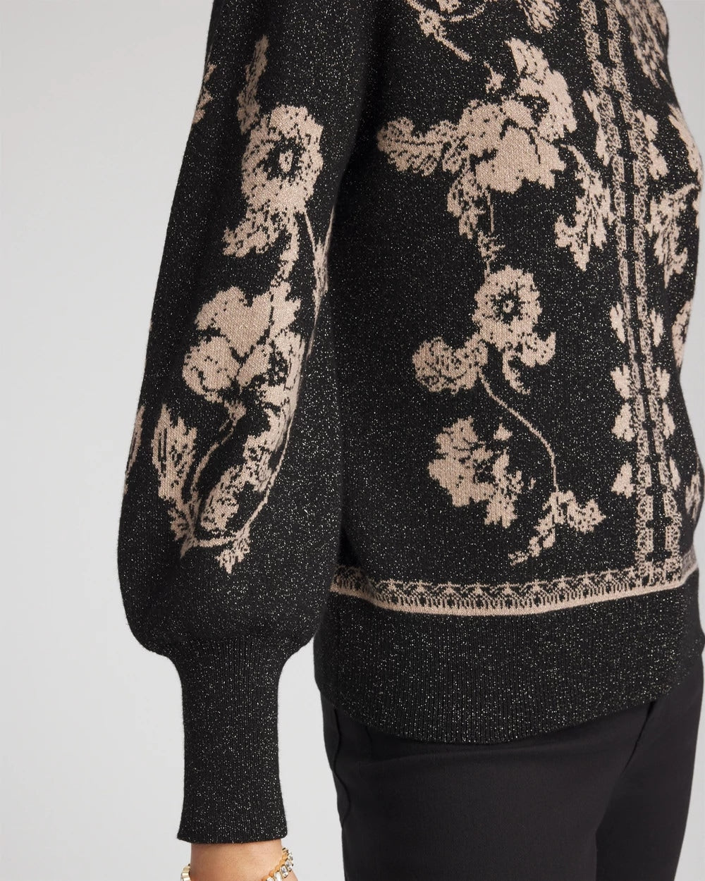 Chico's Online - Bryne Jacquard Mockneck Pullover