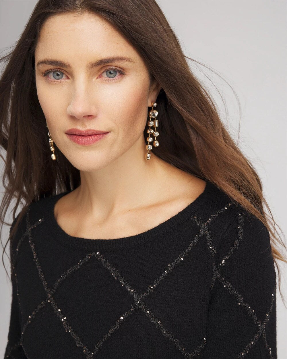 Chico's US - Sparkling Diamonds Pullover Sweater