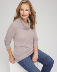Chico's / Cowlneck Cashmere Pullover Tunic