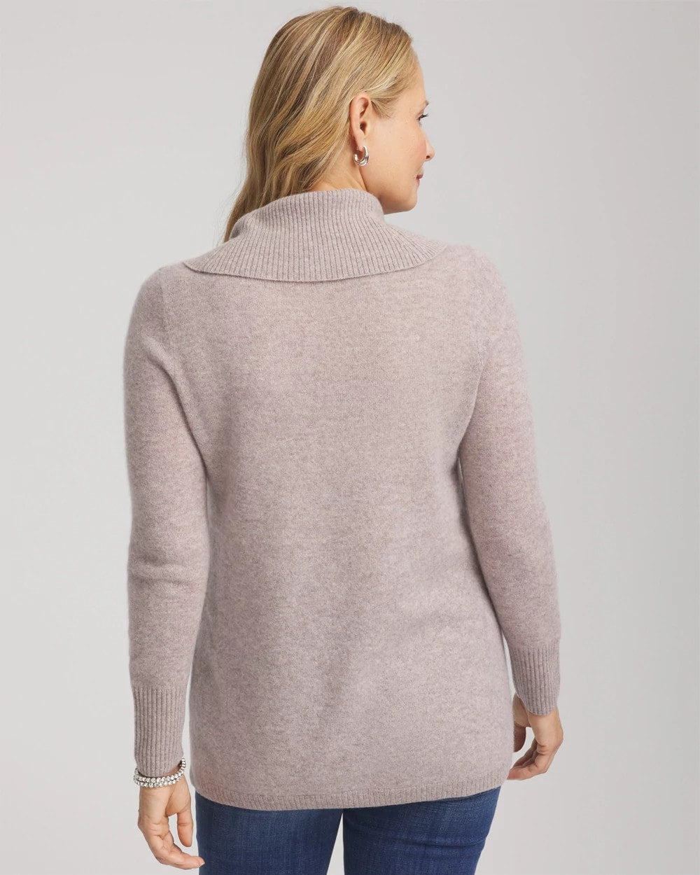 Chico's / Cowlneck Cashmere Pullover Tunic