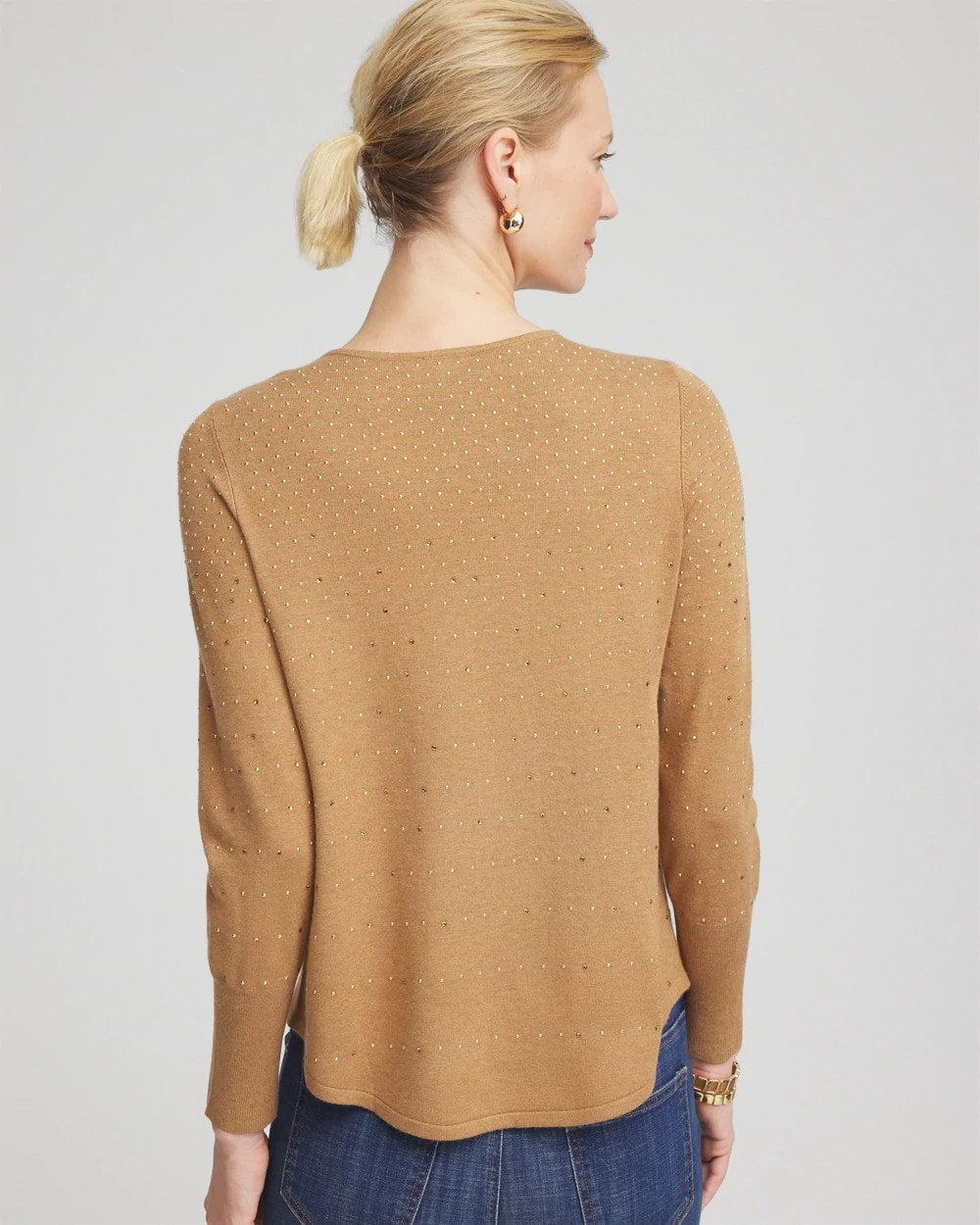 Chico's Online - Ella V-Neck Embellished Pullover Sweater