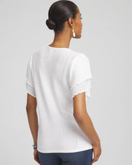Chico's / Ocean Motif Pullover Sweater