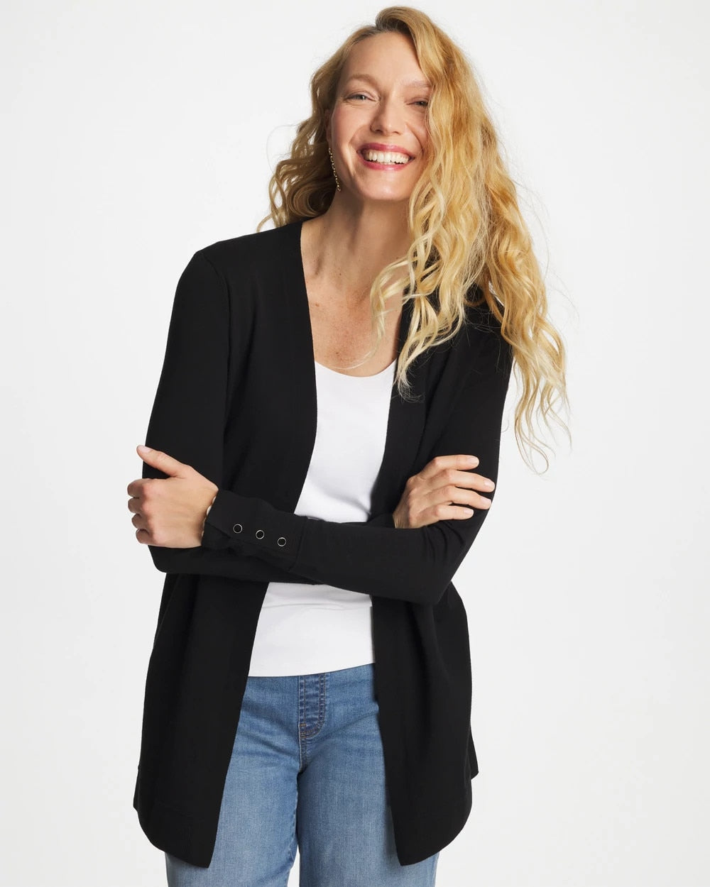 Chico's On Sale - Ella Ottoman-Trim Cardigan