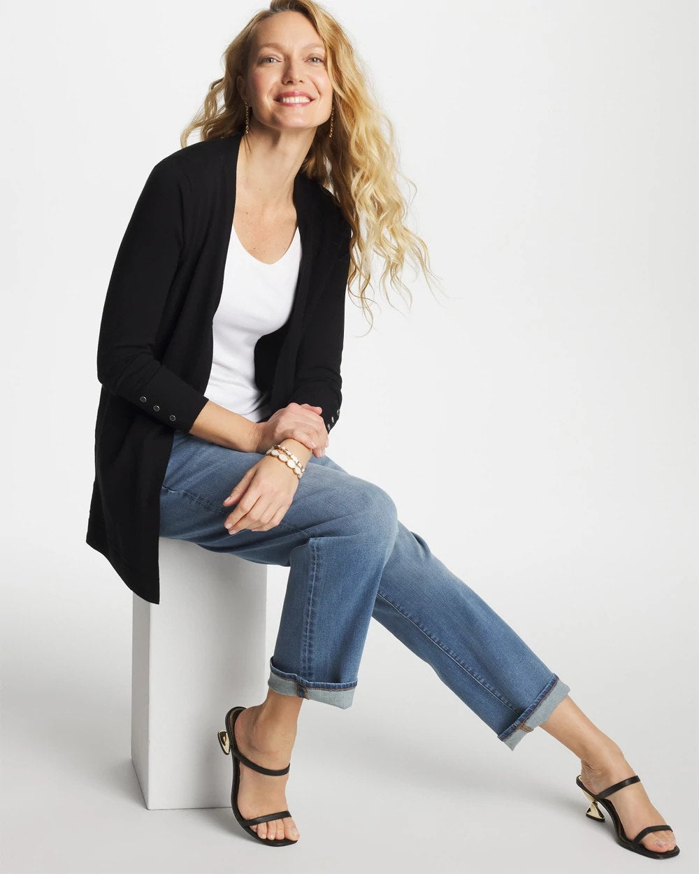 Chico's On Sale - Ella Ottoman-Trim Cardigan