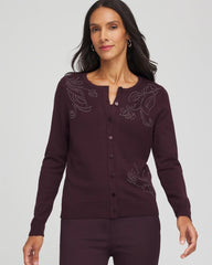 Chico's Online - Embellished Crewneck Cardigan