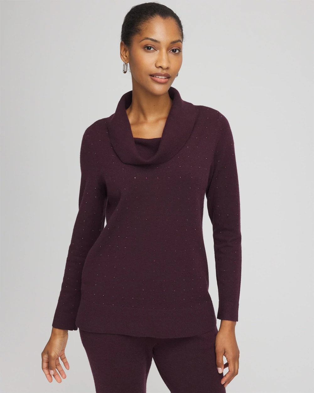 Chico's Sale - Zenergy® Luxe Diamante Cowlneck Tunic