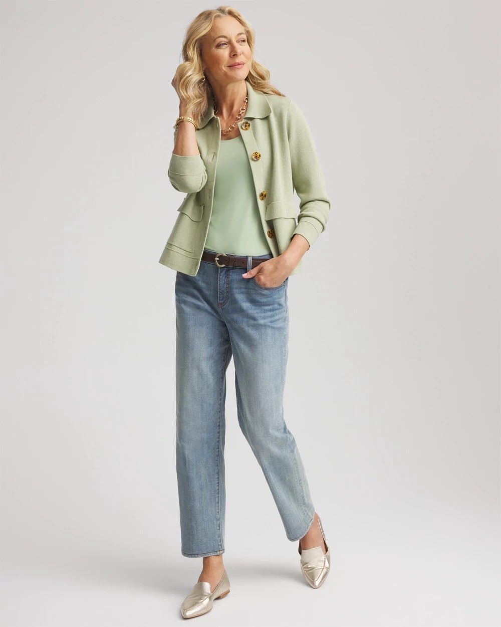 Chico's US - Button-Front Cardigan Jacket