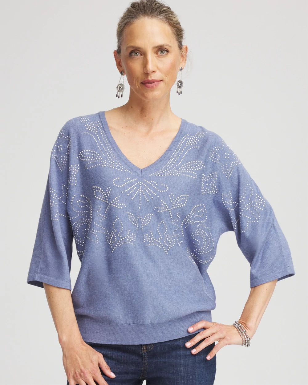 Chico's Discount - Dolman V-Neck Sweater