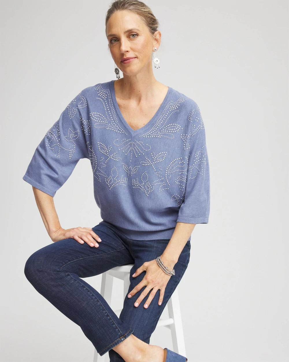 Chico's Discount - Dolman V-Neck Sweater