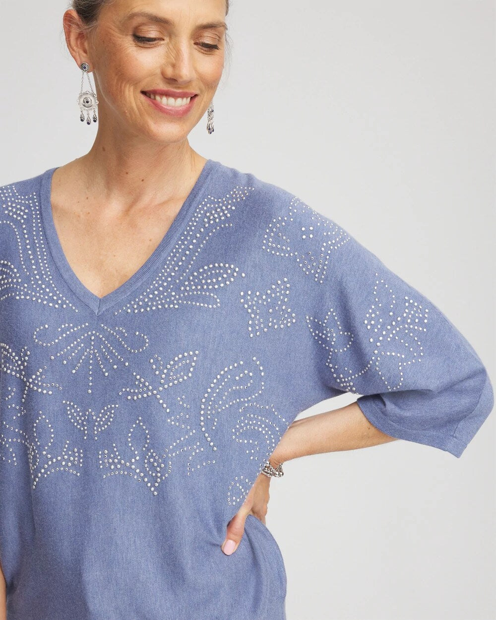 Chico's Discount - Dolman V-Neck Sweater