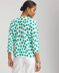 Chico's For Sale - Polka-Dot Summer Romance Short Cardigan
