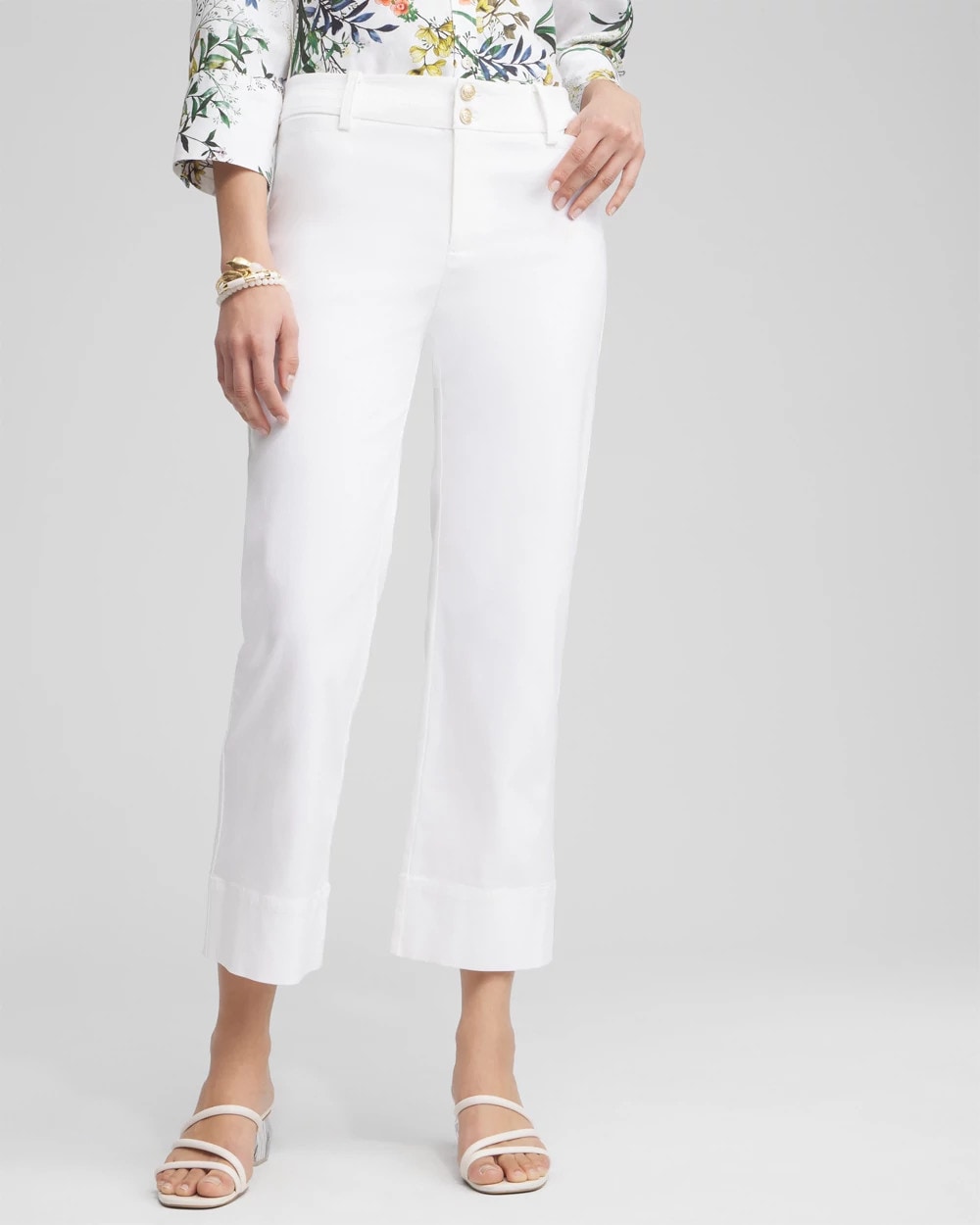 Chico's On Sale - Trapunto Straight Leg Cropped Pants