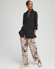 Chico's Outlet - Bengal Marks Crepe Pull-On Ankle Pants