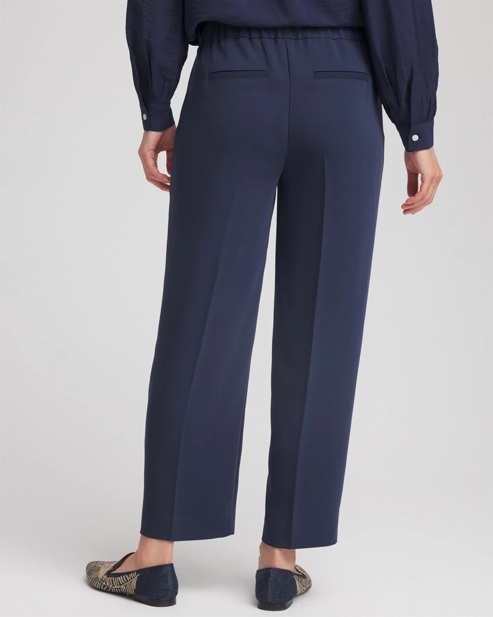 Chico's US - Stretch Crepe Tapered Ankle Pants