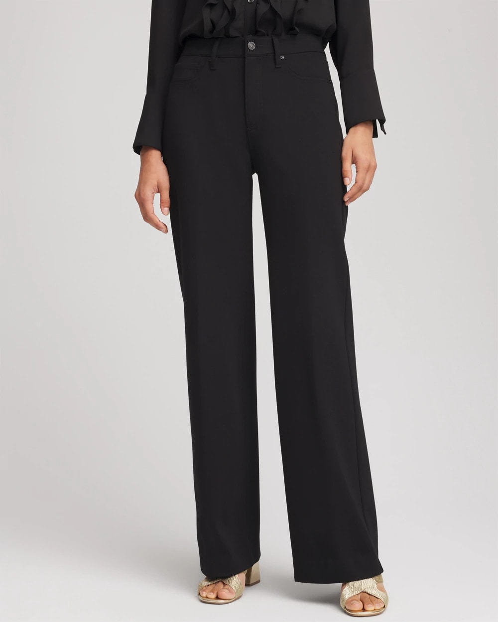 Chico's Sale - Five-Pocket Wide-Leg Ponte Pants