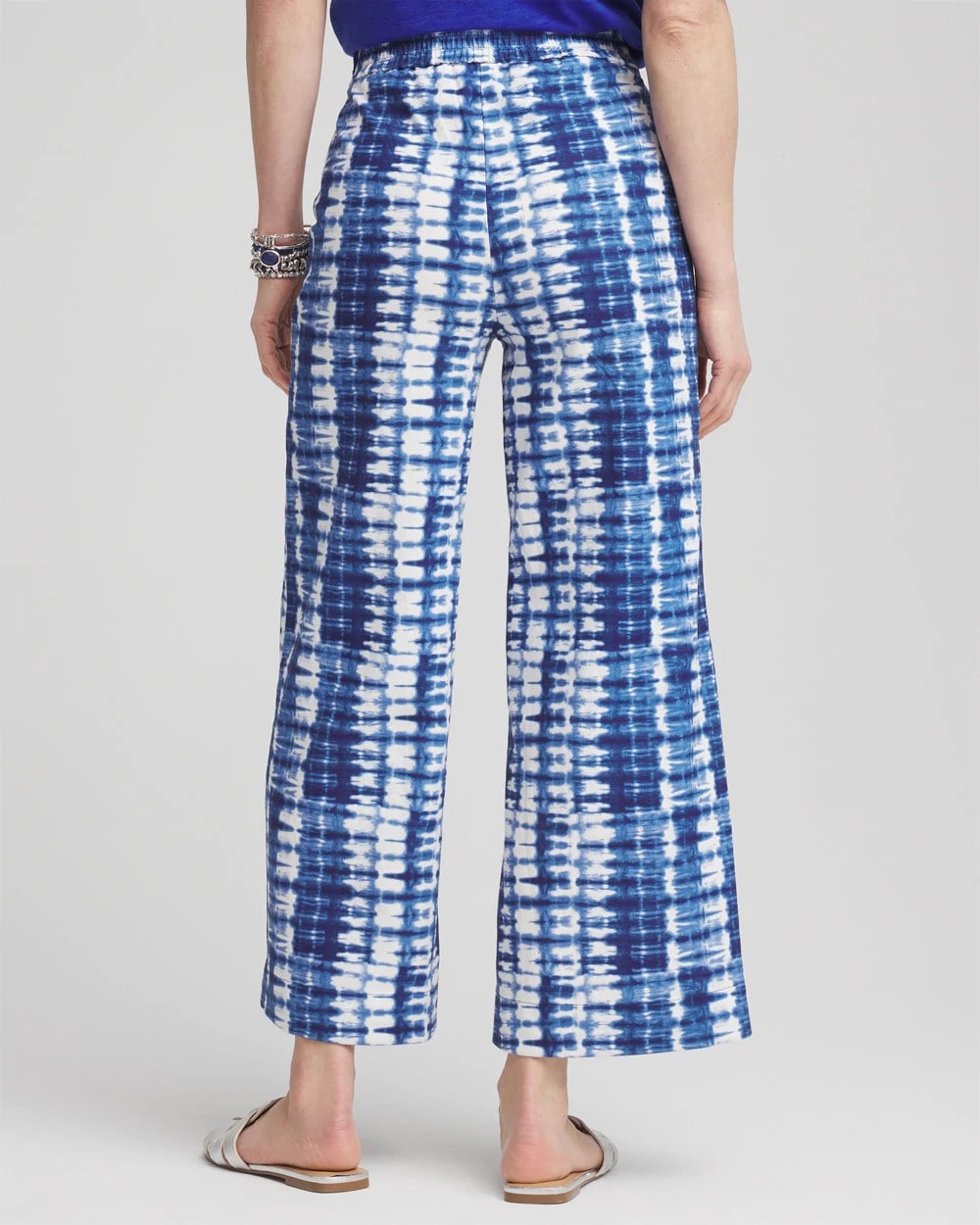 Chico's On Sale - Tie-Dye Linen Cropped Pants