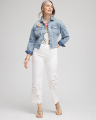 Chico's For Sale - Sateen Cutout Cropped Pants