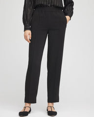 Chico's Sale - Crepe Side-Zip Tapered Ankle Pants