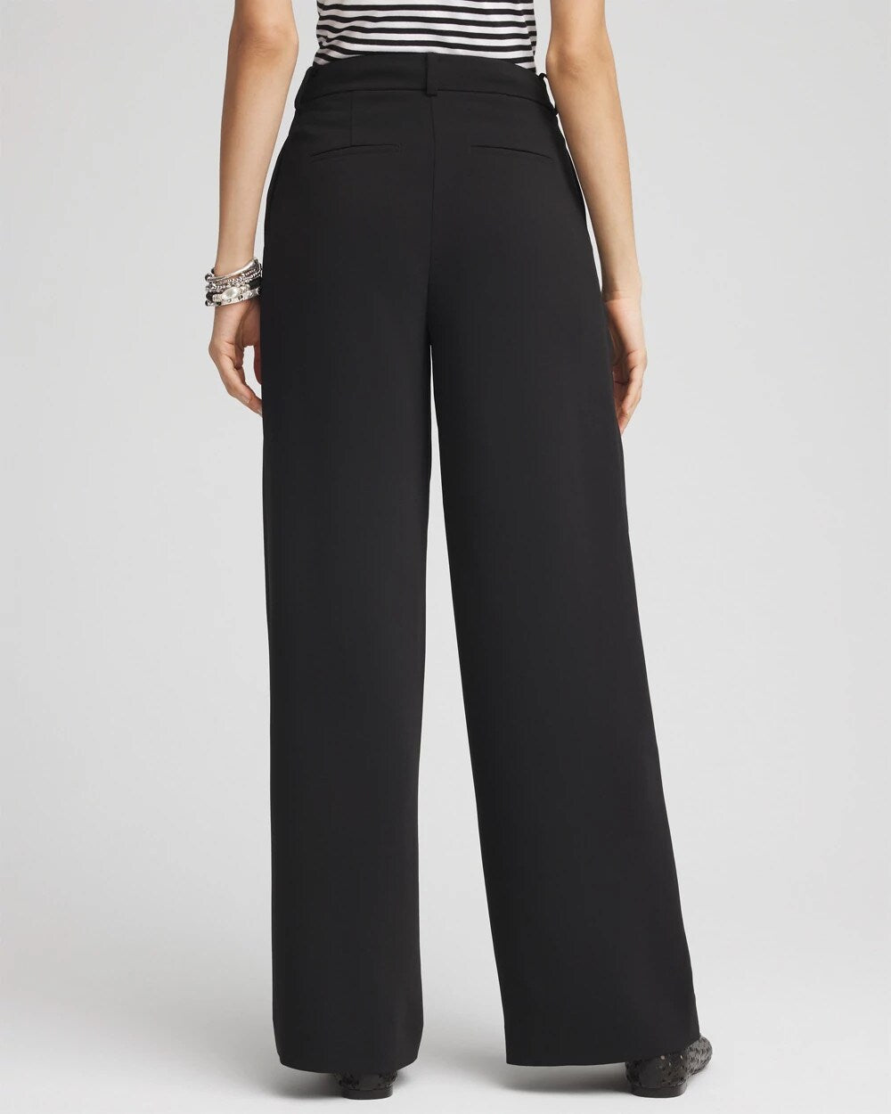 Chico's On Sale - Crepe Pleated Relaxed Pants