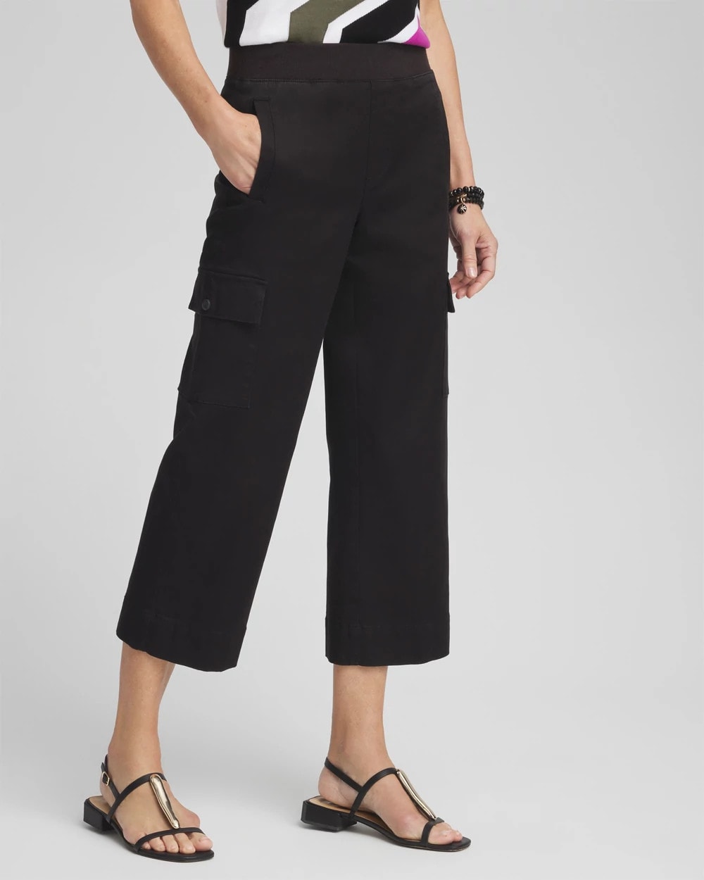 Chico's Outlet - Cargo Straight Leg Cropped Pants