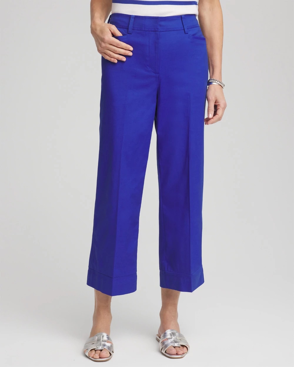 Chico's On Sale - Lightweight Relaxed Straight Cropped Pants