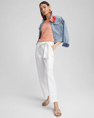 Chico's Online - Poplin Pull-On Tapered-Leg Cropped Pants