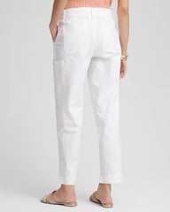 Chico's Online - Poplin Pull-On Tapered-Leg Cropped Pants