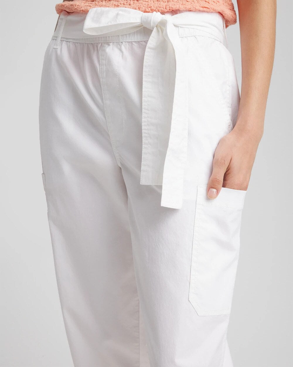 Chico's Online - Poplin Pull-On Tapered-Leg Cropped Pants