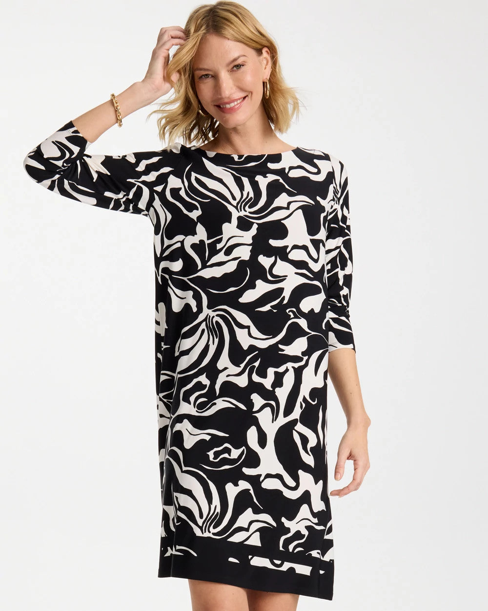 Chico's Sale - Jersey Knit Boatneck Shift Dress