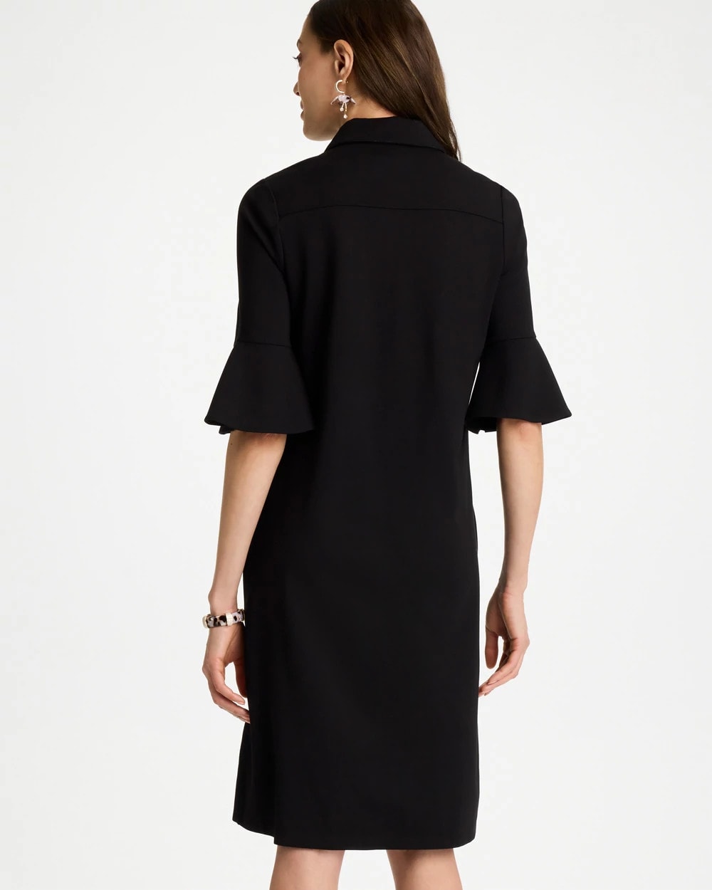 Chico's On Sale - Knit Flounce Sleeve Dress