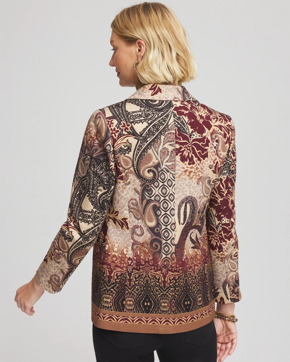 Chico's Sale - Artisanal Print Ponte Blazer