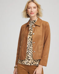 Chico's For Sale - Suede Cropped Jacket