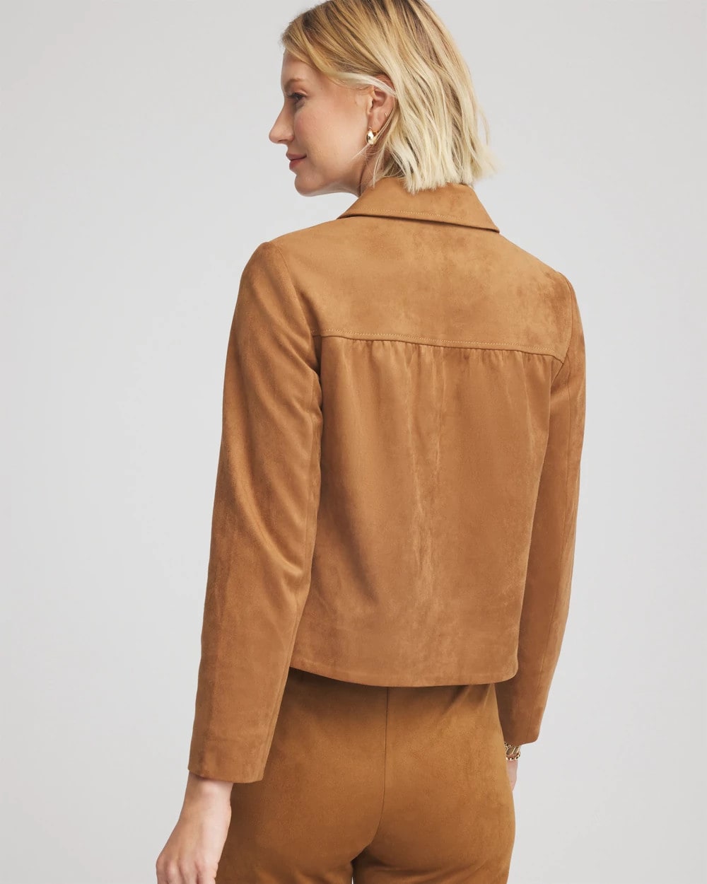 Chico's For Sale - Suede Cropped Jacket