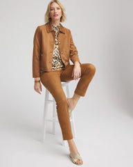 Chico's For Sale - Suede Cropped Jacket