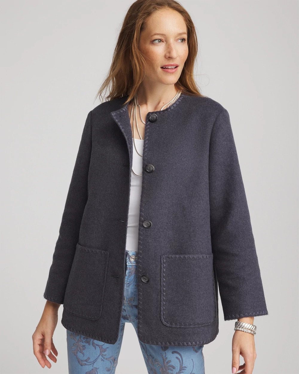 Chico's Online - Wool Scarf Jacket