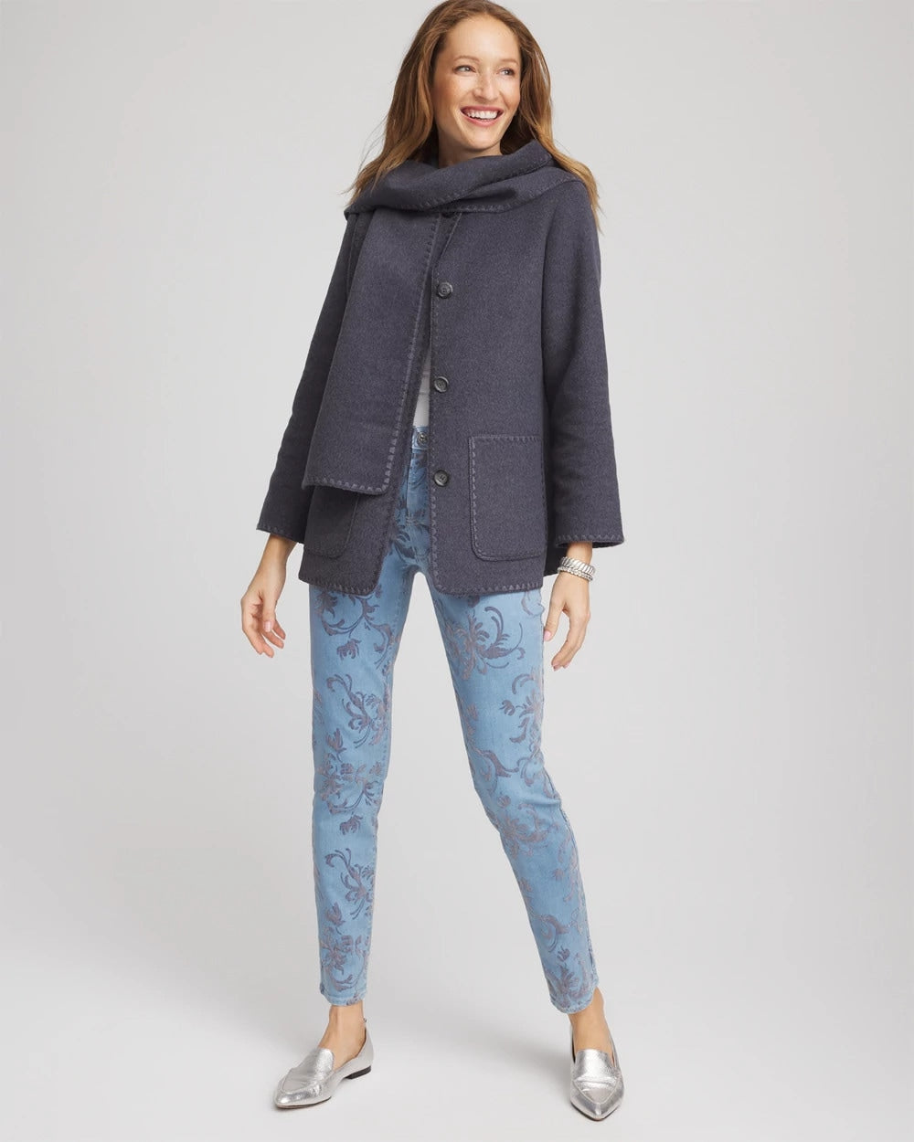 Chico's Online - Wool Scarf Jacket