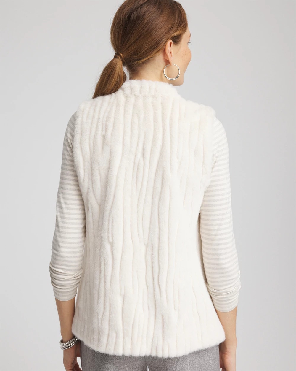 Chico's US - Elongated Faux Fur Vest