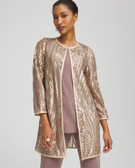 Chico's Sale - Travelers™ Collection Champagne Sequins Jacket