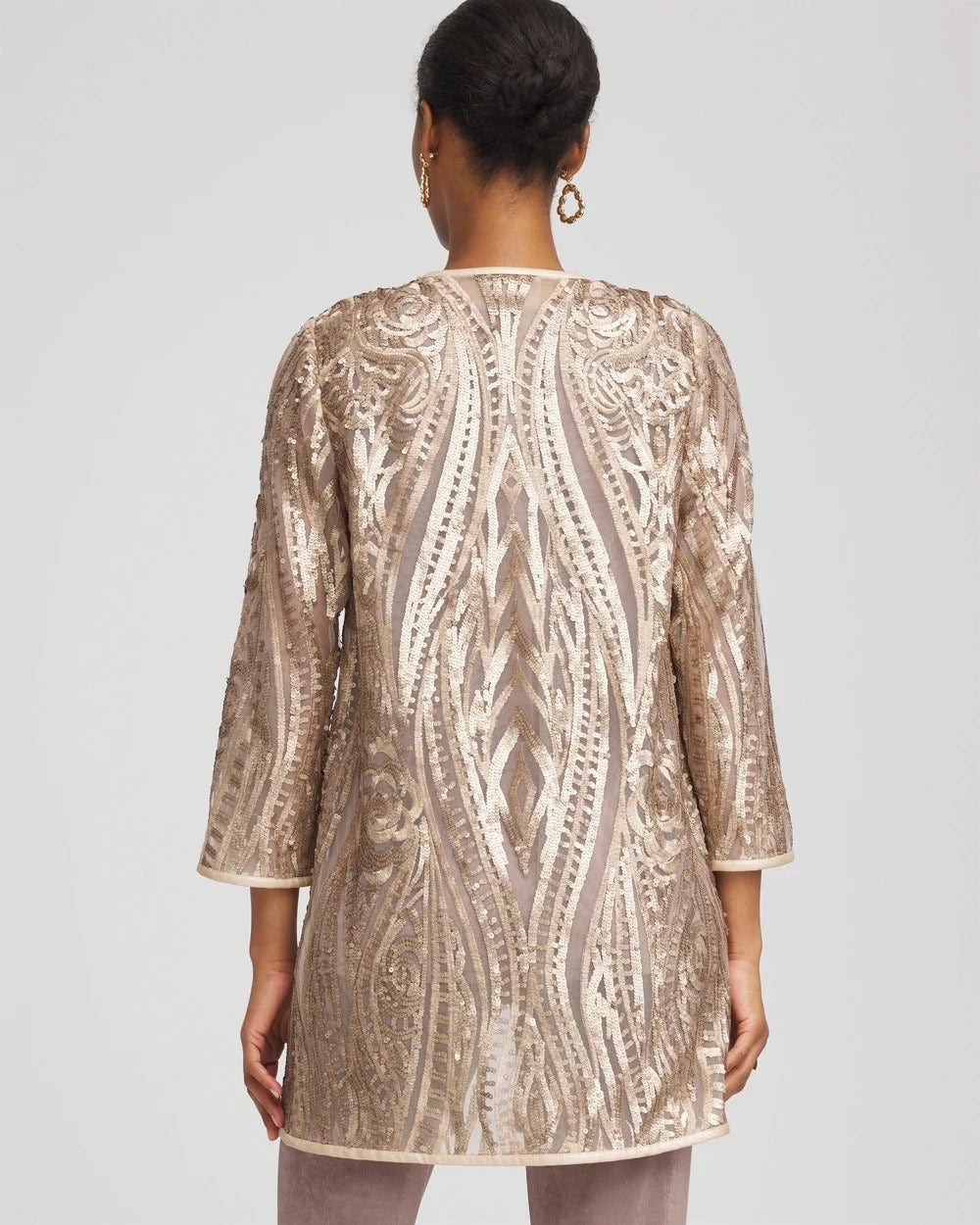 Chico's Sale - Travelers™ Collection Champagne Sequins Jacket