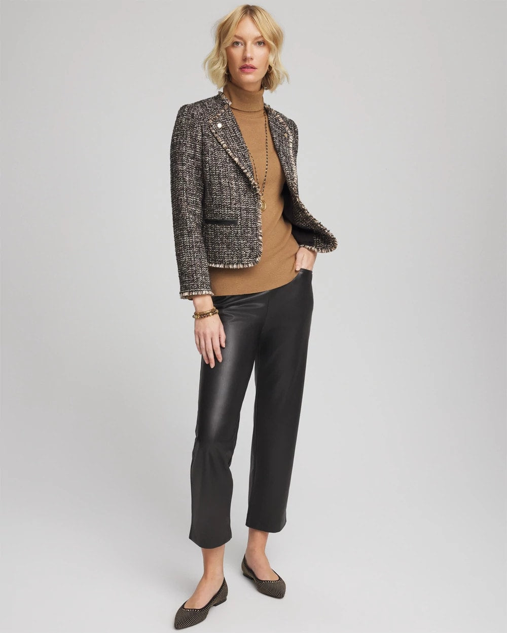 Chico's Discount - Tweed Mix Moto Jacket