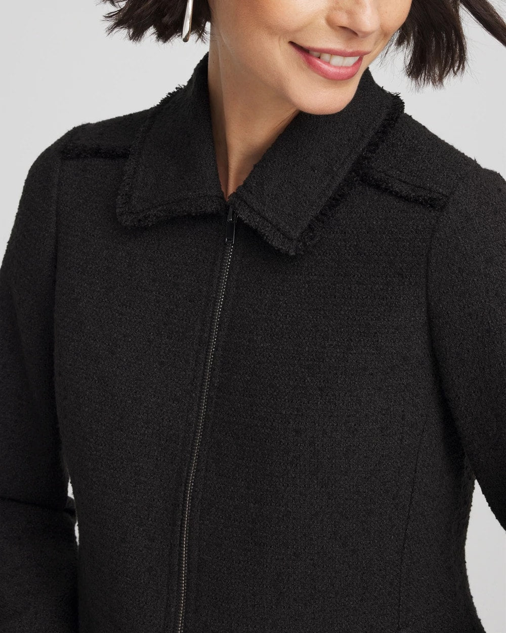 Chico's Sale - Bouclé Peplum Jacket