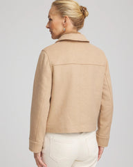Chico's Outlet - Embroidered Wool Chore Jacket