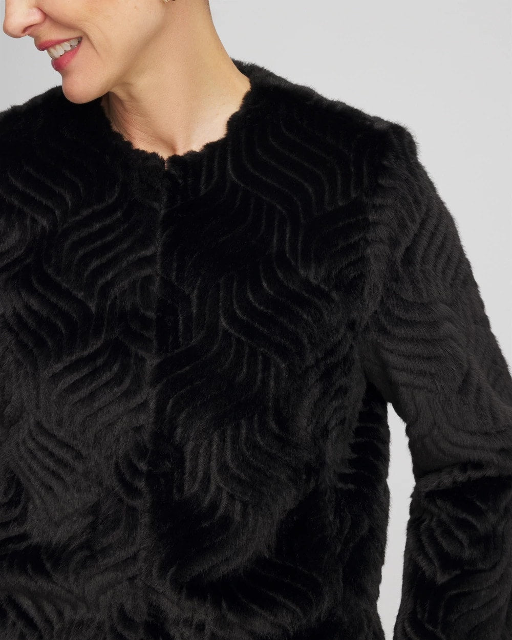 Chico's Online - Pattern Fur Jacket