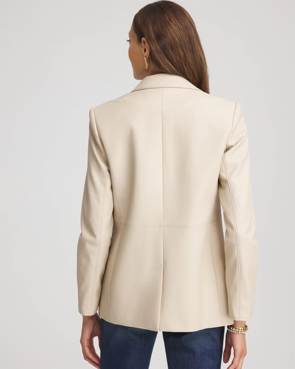 Chico's US - Faux Leather Blazer