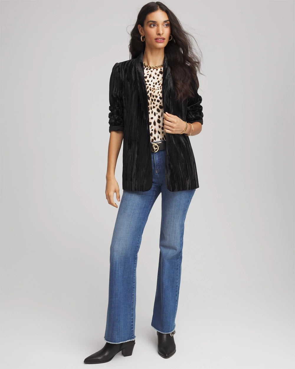 Chico's On Sale - Velvet Shawl Collar Blazer